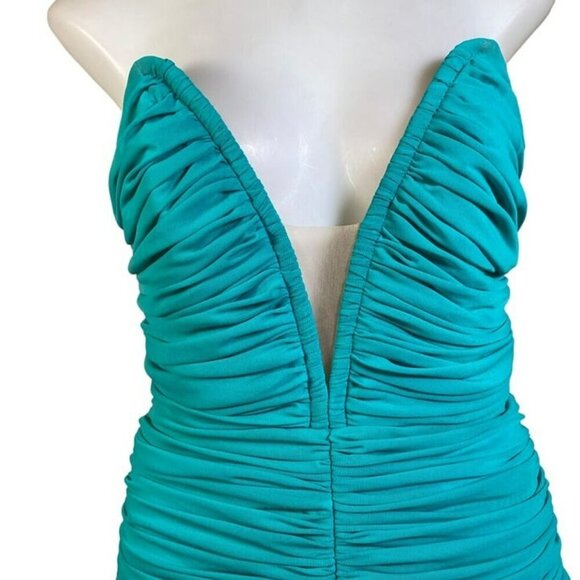 Michael Costello xREVOLVE Annette Mini Dress - Aqua - Picture 4 of 12